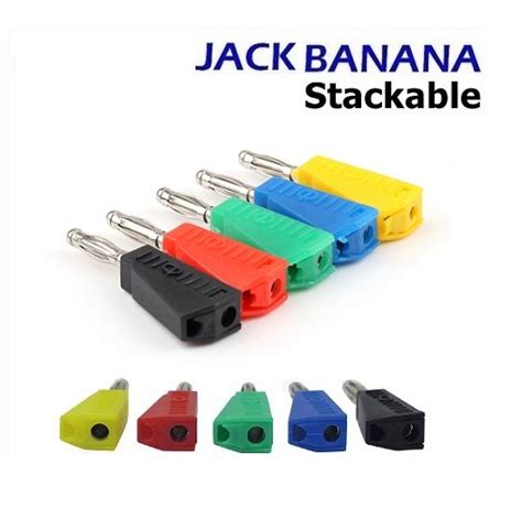 Jual Jack Banana Stackable Nickel Plated Connector Test Probe Binding