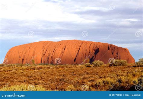 Biggest Rock In The World Uluru Ayers Rockaustralia Editorial