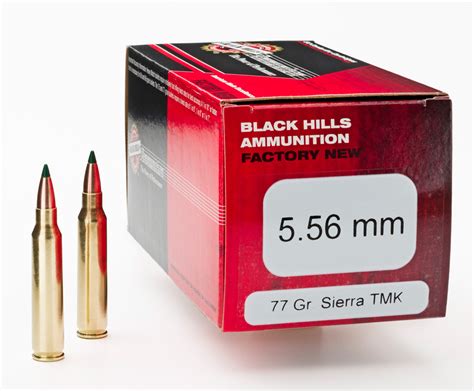 Black Hills 556 77gr Tmk Ammo 50 Rounds Ventura Munitions