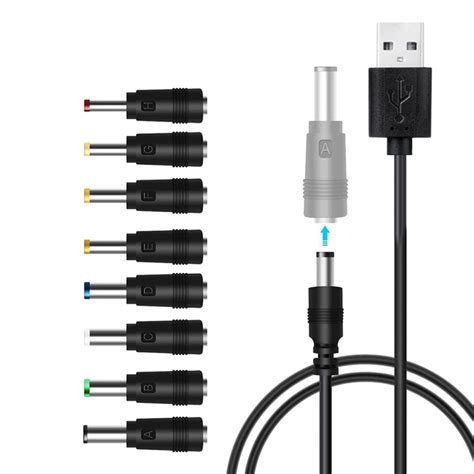 Universele Dc V Power Kabel Usb Naar Dc Plug Oplaadsnoer Met