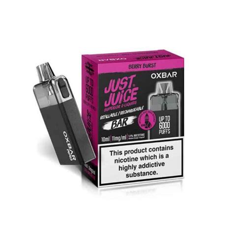 Just Juice X Oxbar Rrb Disposable Vape Best Offer £599