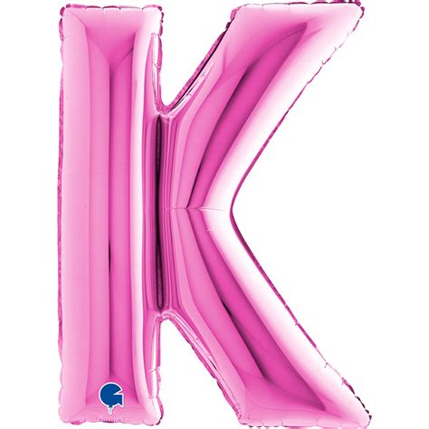 Palloncino Letter K Fuxia Inc Rosa