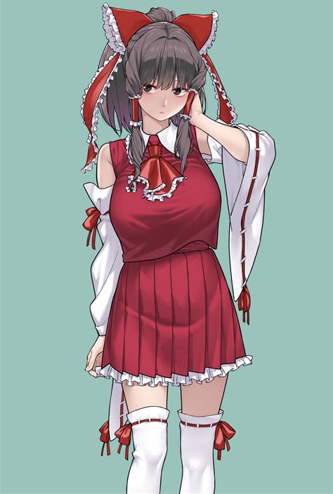 Hakurei Reimu Touhou Drawn By Hatakenaka Kamagabuchi Danbooru