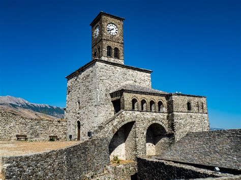 Gjirokaster Castle in Albania Stock Photo - Image of landmark, destination: 253825526