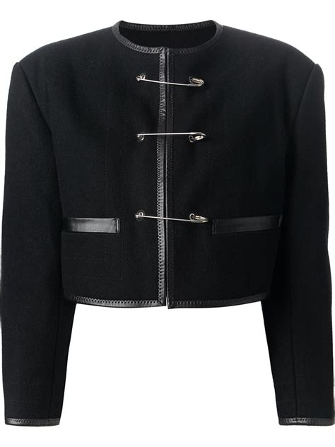 Jean Paul Gaultier Safety Pin Fastening Jacket In Black Save 50 Lyst