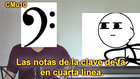 Las Notas De La Clave De Fa En Cuarta Línea Lección Musical 10 Interactiva FÁcil Y Divertida