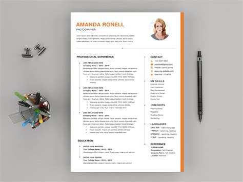 Free Timeline Microsoft Word Resume Template by Julian Ma on Dribbble