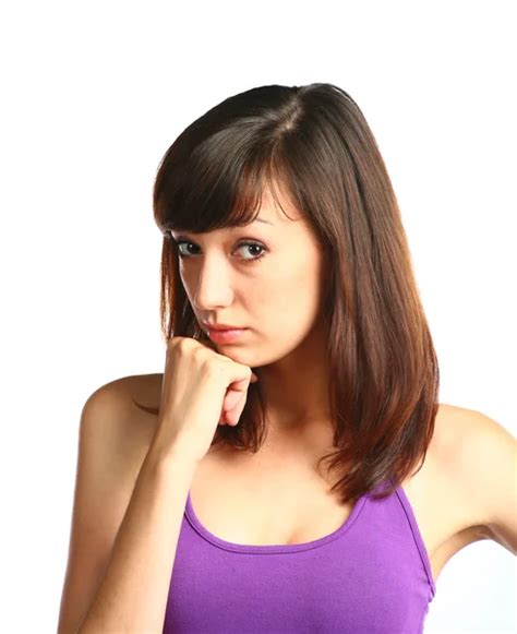 Sexy Brunette In Jeans Stock Photo By Mettus 3351169