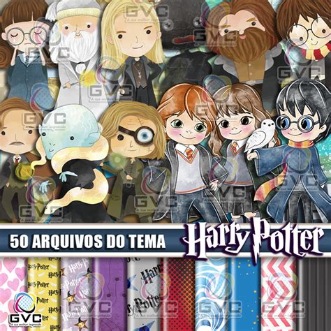 Kit Digital Harry Potter Aquarela Elo Produtos Especiais