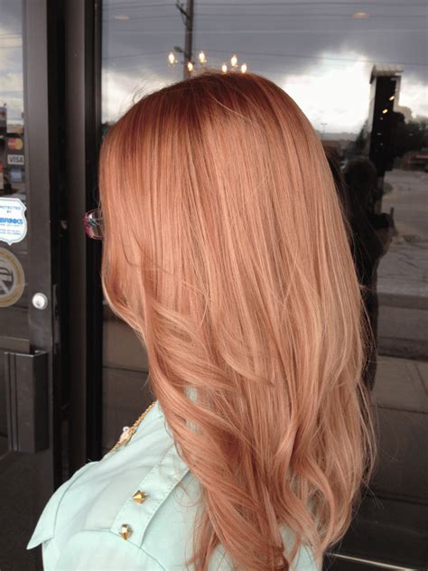 GOING FOR IT Spring Rose Gold Strawberry Blonde Hair Color