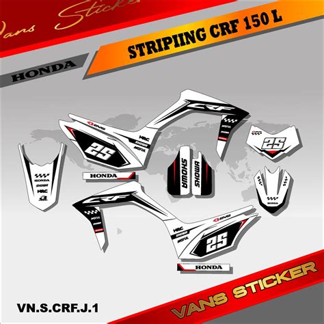 Jual Sticker Striping CRF 150L Lis Sticker Variasi Motor Crf 150L