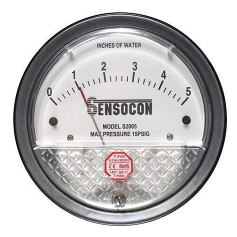 Sensocon Differential Pressure Gauge Display Type Analog At Rs