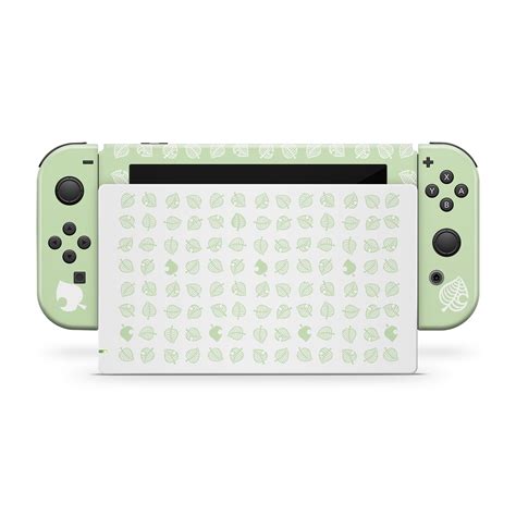 Full Wrap Nintendo Switch Skin Green Leaf Skin Leaves Skin Full Wrap