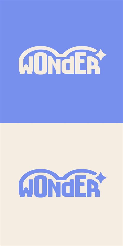 Wonder Playful Logo Design Wordmark Logo Design Logotype Design