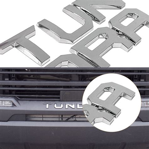 Chrome Emblem For 2022 2023 TUNDRA Front Grill Letters EBay