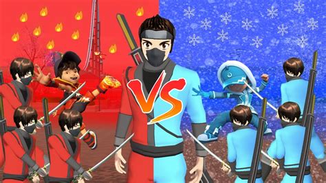 Experimen Boboiboy Ninja Api🔥 Vs Boboiboy Ninja Es ️ Sakura School