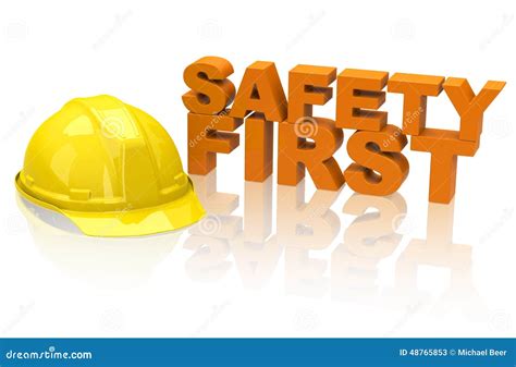 Safety First Stock Illustration Illustration Of Safe 48765853