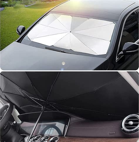 Foldable Car Windshield Sunshade Front Window Cover Visor Umbrella