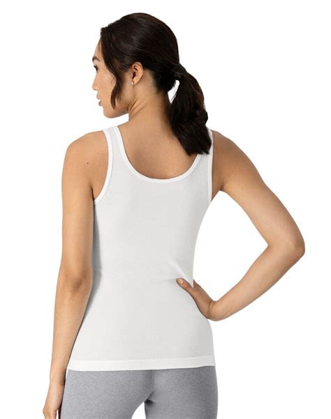 Hanes Originals Womens Cotton Ribbed Tanks 3 Pack Ebay