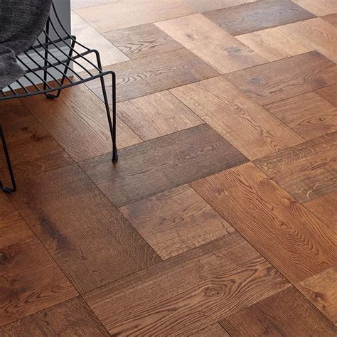 Woodpecker Goodrich Smoked Mm Oak Parquet Flooring Oak Parquet