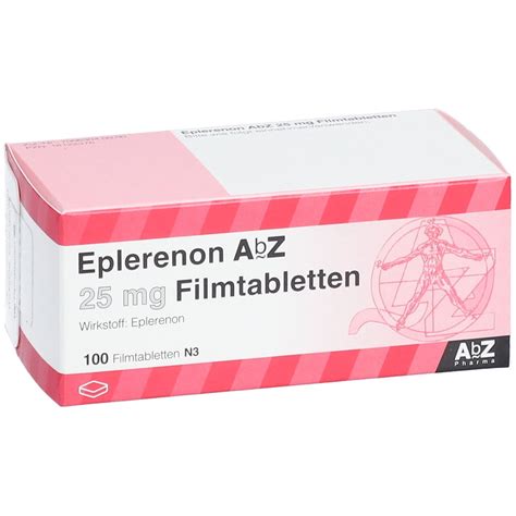 EPLERENON AbZ 25 mg Filmtabletten 100 St mit dem E-Rezept kaufen - Shop ...