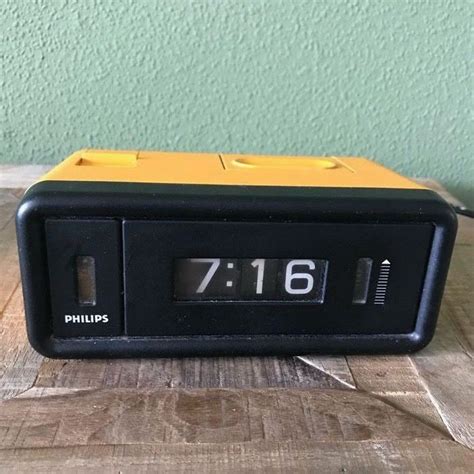 Philips Orange Roll Alarm Clock Clock Catawiki