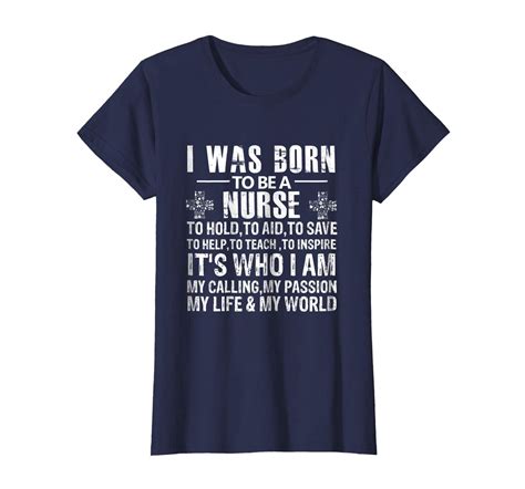 Funny Tee Born To Be A Nurse Funny Nursing T Shirts Nurse Apparel