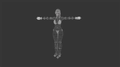 D Model Cassey Woman In Bikini VR AR Low Poly CGTrader