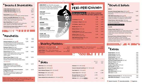 Online Menu Of Nandos Restaurant North Vancouver British Columbia