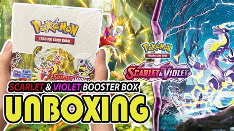 Pokémon Tcg Scarlet And Violet Booster Box Unboxing Youtube