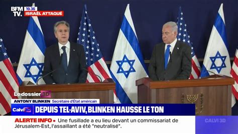 Anthony Blinken Us Secretary Of State Condemns Hamas Attack And Expresses Support For Israel