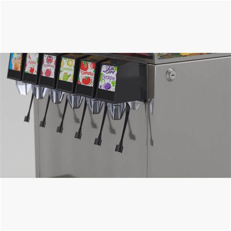 6 Flavor Counter Electric Juice Fountain System Modelo 3d Descargar