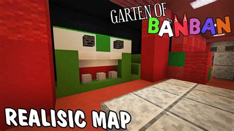 Full Realistic Map Garten Of Banban In Minecraft Map Youtube