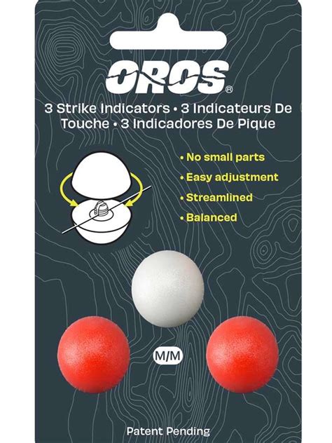 Oros 3 Pack Red And White Strike Indicators