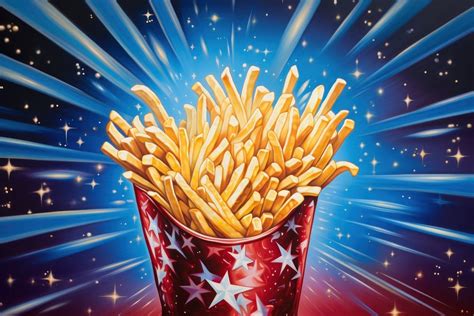 French fries food freshness ketchup. | Premium Photo Illustration ...