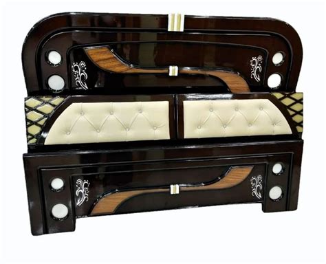 Brown Polished Teak Wood Bed Headboard Raj Furniture At Rs Set