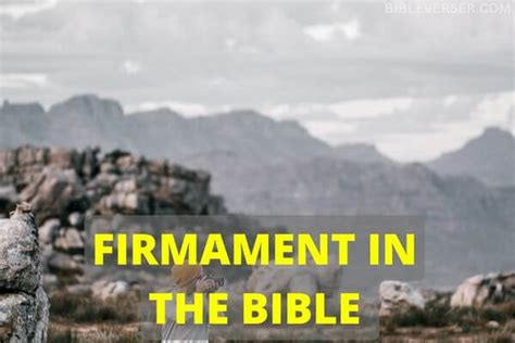 Firmament In The Bible With Relevant Bible Verses