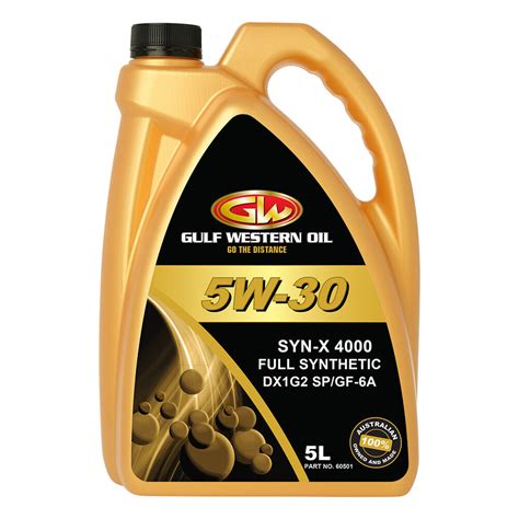 Gulf Western Syn X 4000 Engine Oil 5w 30 5 Litre Supercheap Auto