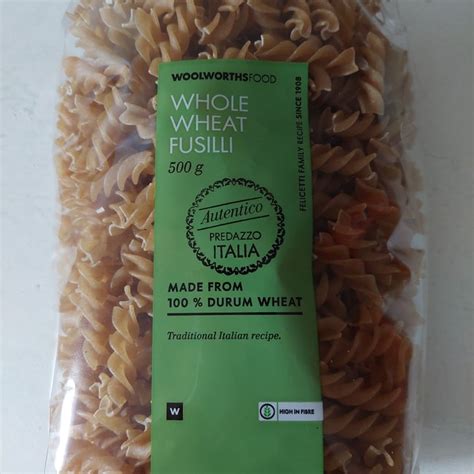 Woolworths Food Whole Wheat Fusilli Review Abillion