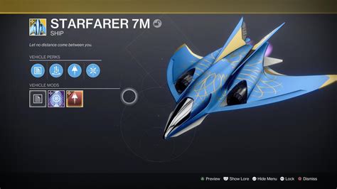 How To Get Starfarer M Exotic Ship In Destiny Dawning