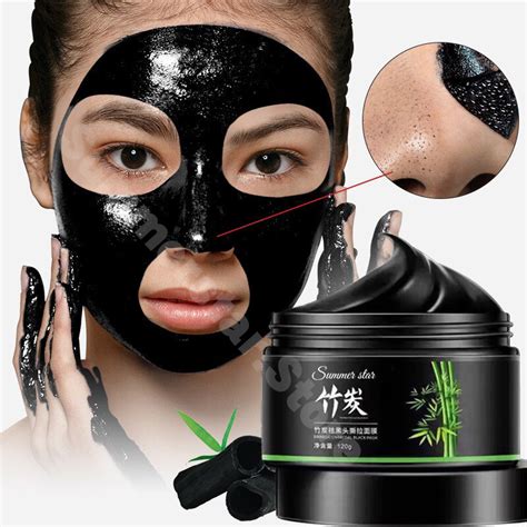 120G Bamboo Charcoal Mask Blackhead Remover Oil-Control Shrink Pores ...