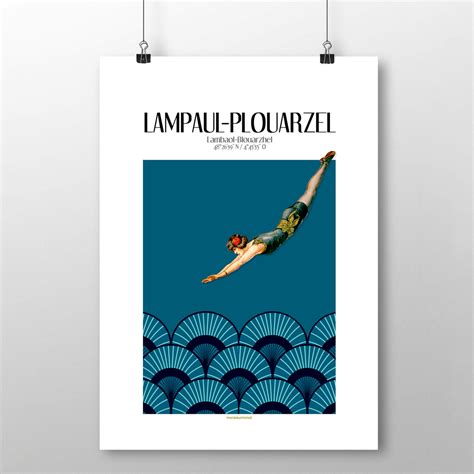 AFFICHE LAMPAUL PLOUARZEL BORD DE MER TOUTES LES AFFICHES AFFICHES