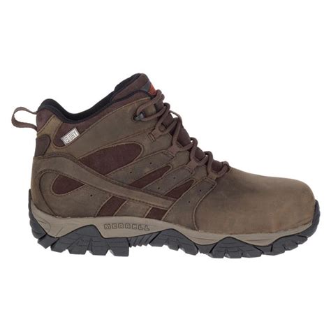 Mens Merrell Work Moab Vertex Mid Leather Composite Toe Waterproof