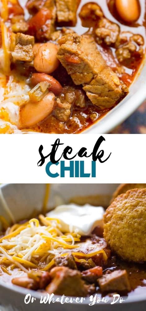 Easy Steak Chili Leftover Prime Rib Leftover Steak Roast Beef Recipe