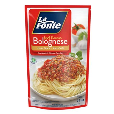 Jual La Fonte Saus Pasta Spaghetti Beef Bolognese 315gr Shopee Indonesia