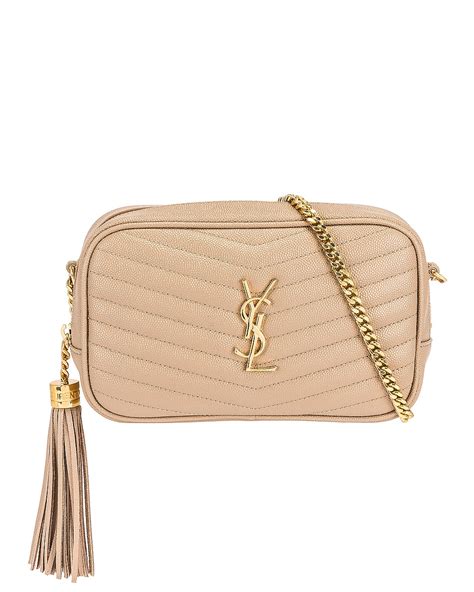 Saint Laurent Mini Lou Chain Bag In Dark Beige FWRD