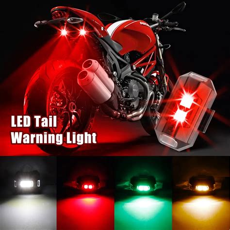 Mihaz Led Luz De Advert Ncia Da Cauda Da Motocicleta Zang O Luz