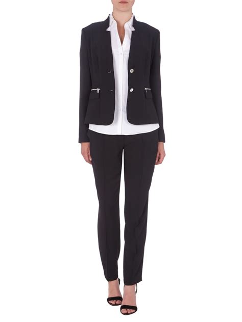 Gerry Weber Blazer Mit Reverskragen Und Ziern Hten Black Online Kaufen