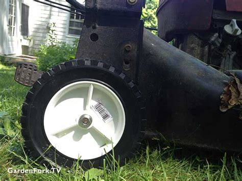 Broken Lawnmower Wheel Repair Gf Video Gardenfork Eclectic Diy