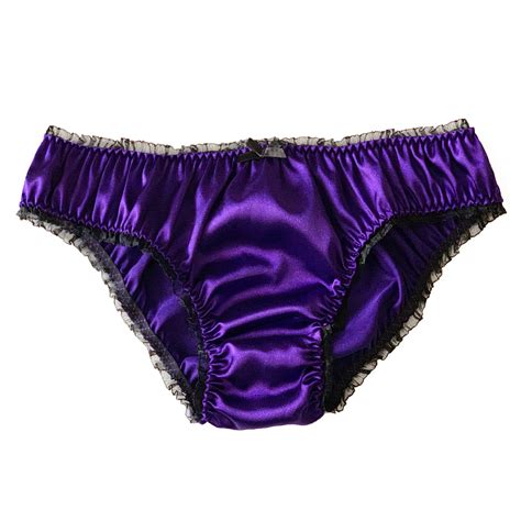 Satin Frilly Sissy Ruffled Panties Bikini Knicker Underwear Briefs